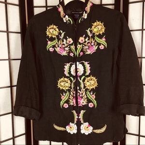 St. Tropez West silk top L   (A7)